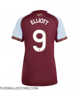 Günstige Aston Villa Harvey Elliott #9 Heimtrikot Damen 2025-26 Kurzarm